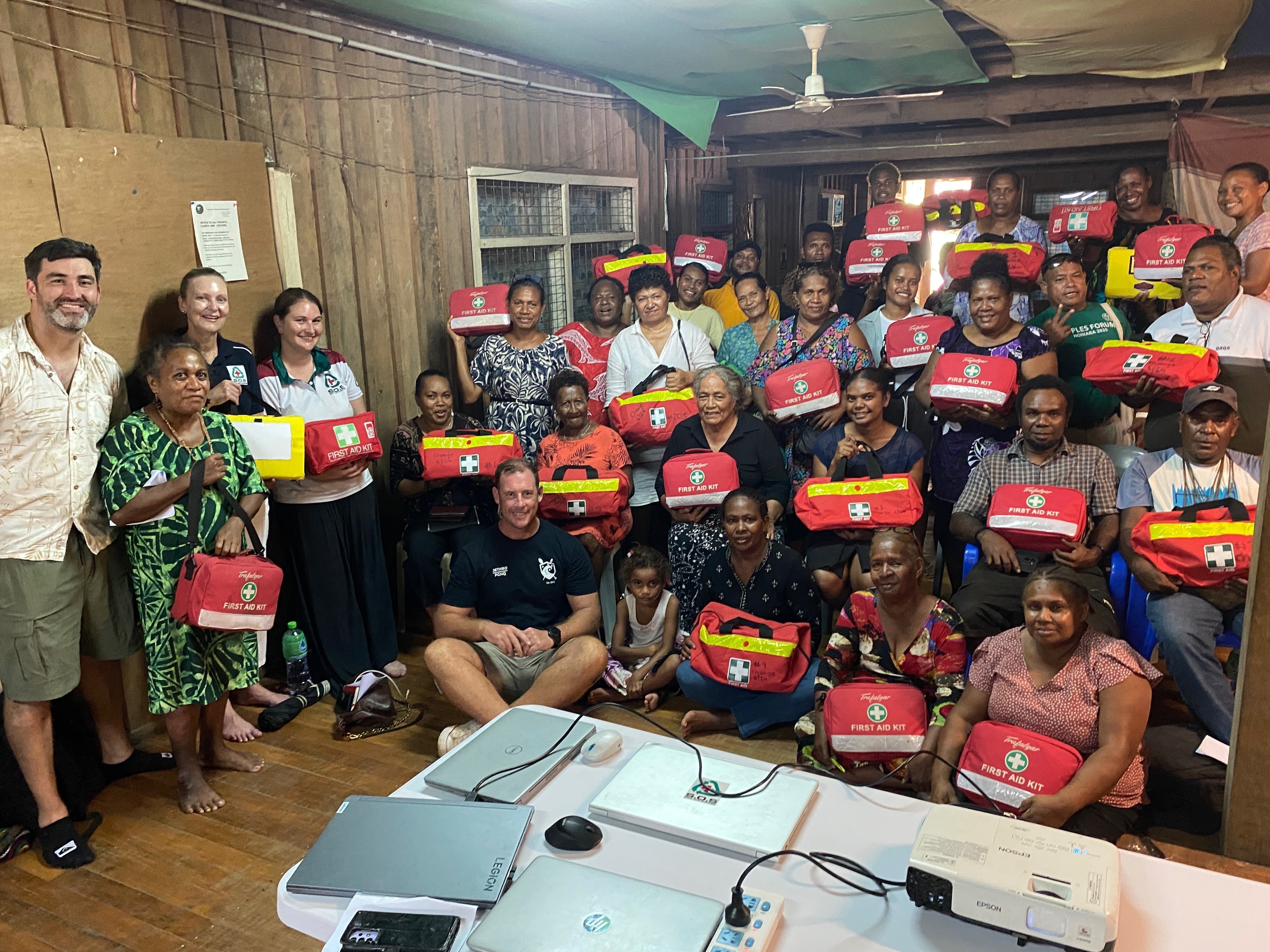 First Aid training and supply support across the Pacific